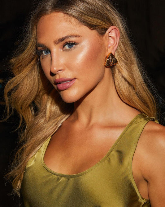 Glam Time Triangle Stud Earrings