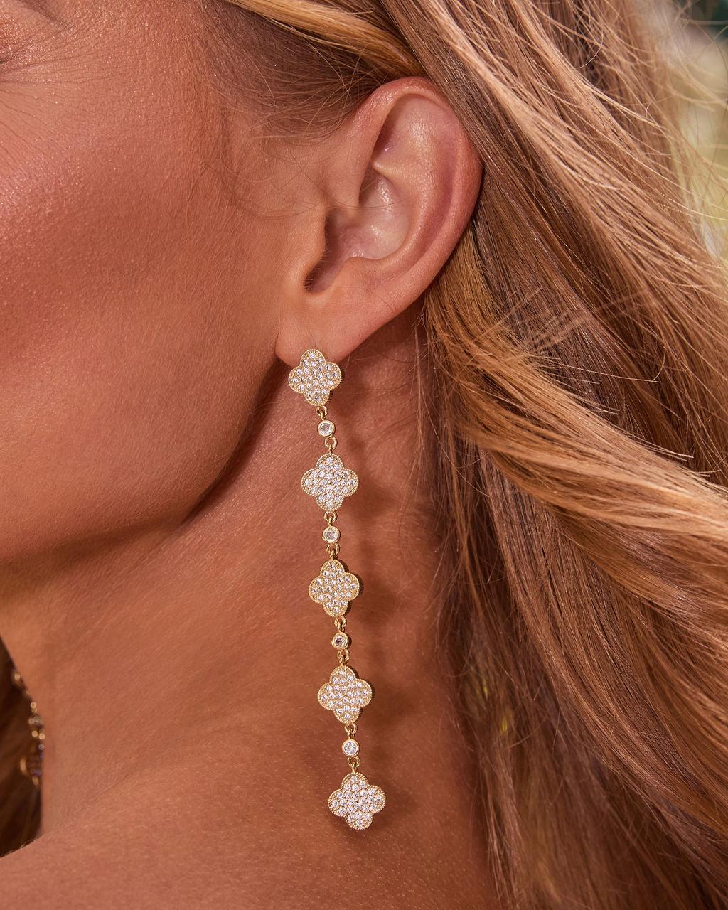 Silvia Embellished Drop Earrings