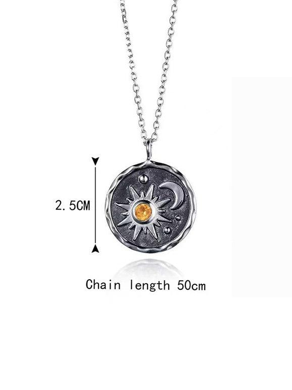 Boho Sun Moon Necklace
